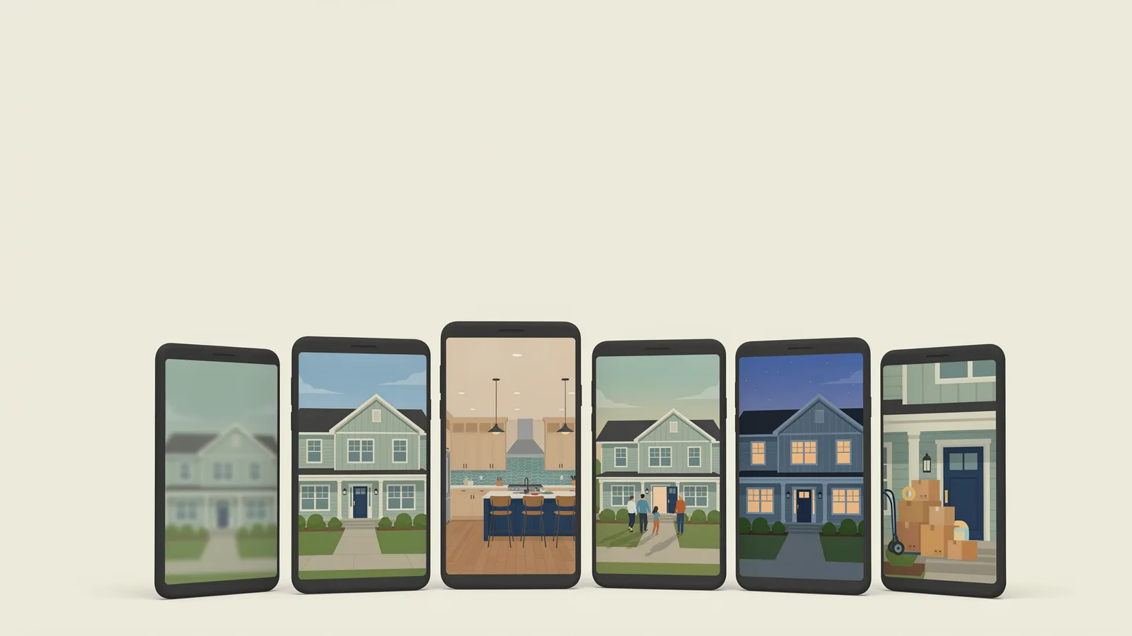 One listing turned into six real estate social media posts, from coming soon teaser to just sold
