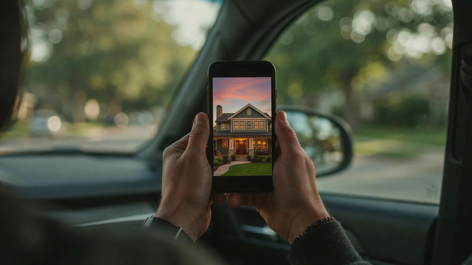 Listing video made from photos playing on a phone, a way to market a home without Zillow Showcase